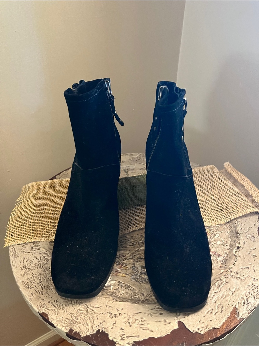 Black ankle boots